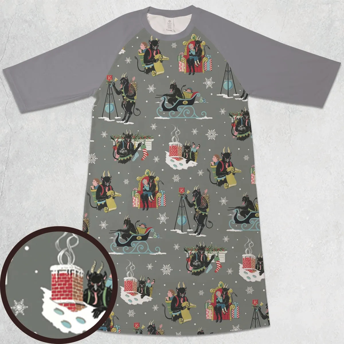 3/4 Sleeve Raglan Dress - BLCL472S