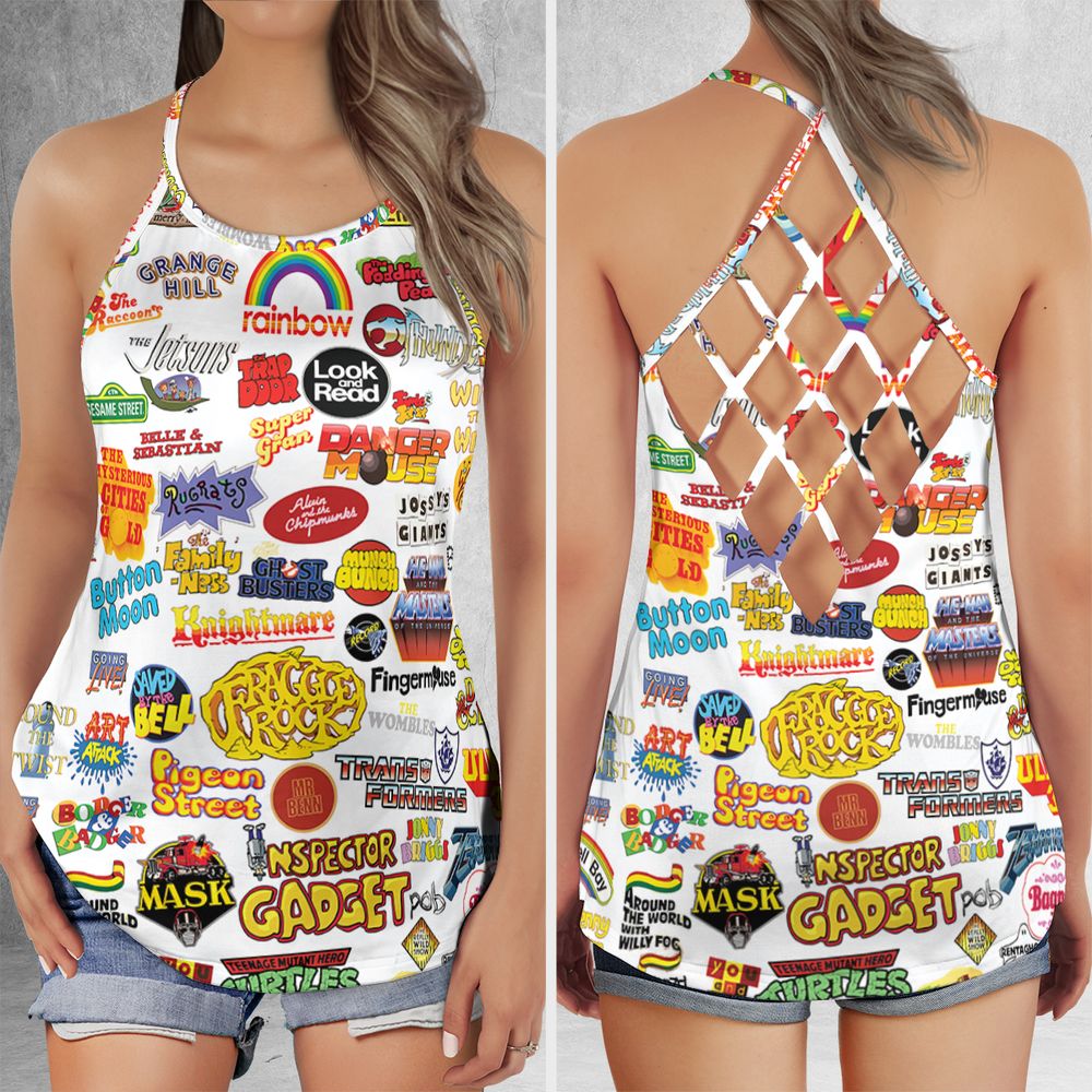 Criss Cross Tank Top - UXR56WSB -  - 1