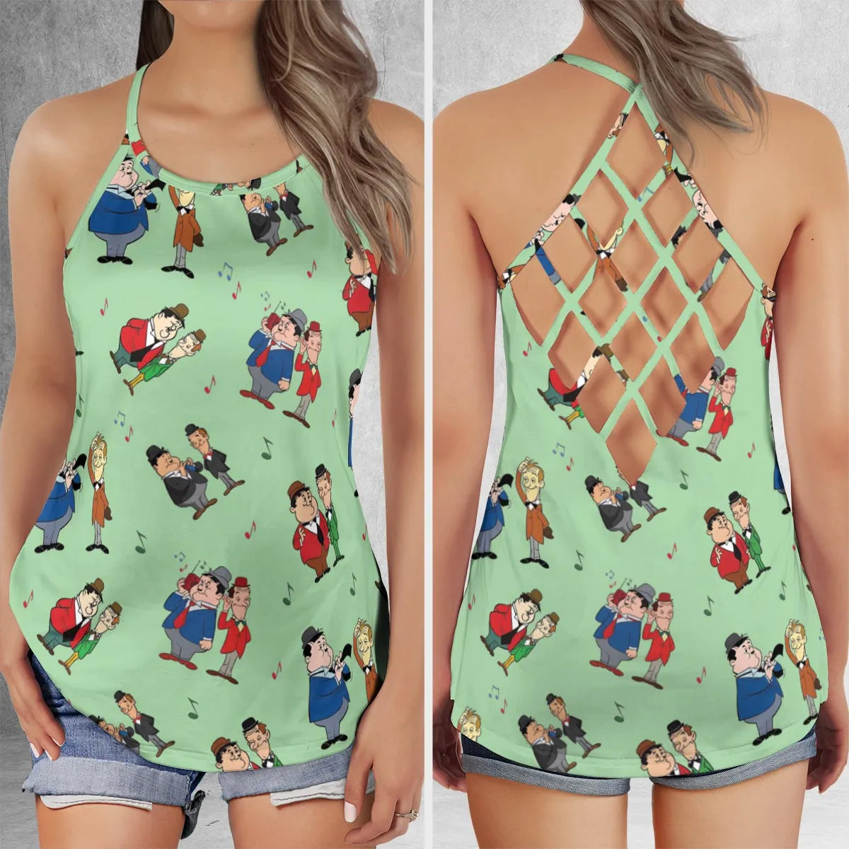 Criss Cross Tank Top - 7YJ9NHQJ
