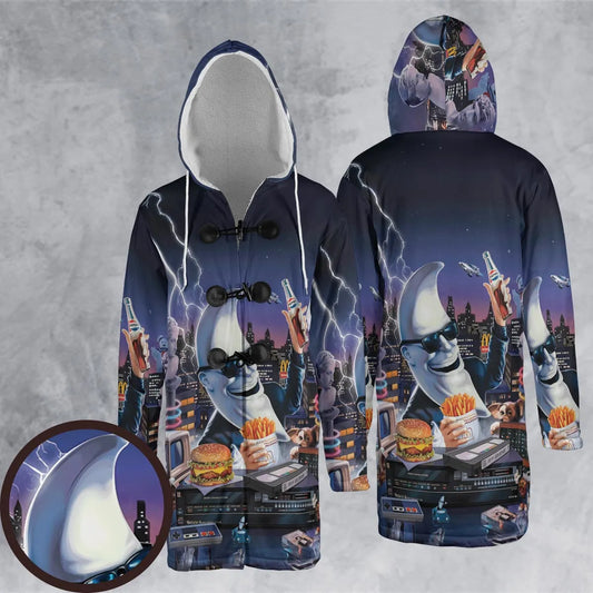Hooded Cloak Coat - NSZMVUJE