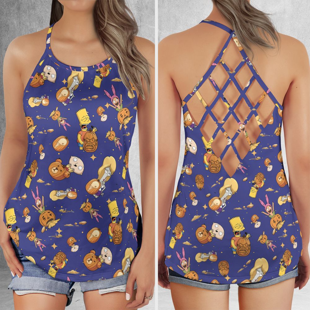 Criss Cross Tank Top - GMJ9QRUN -  - 1