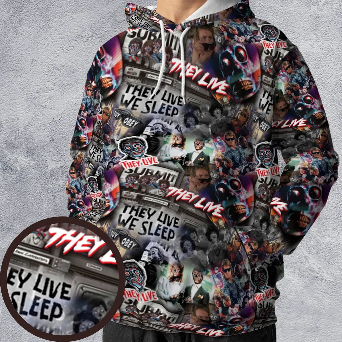 All-over Print Hoodie - CSTXKUNL