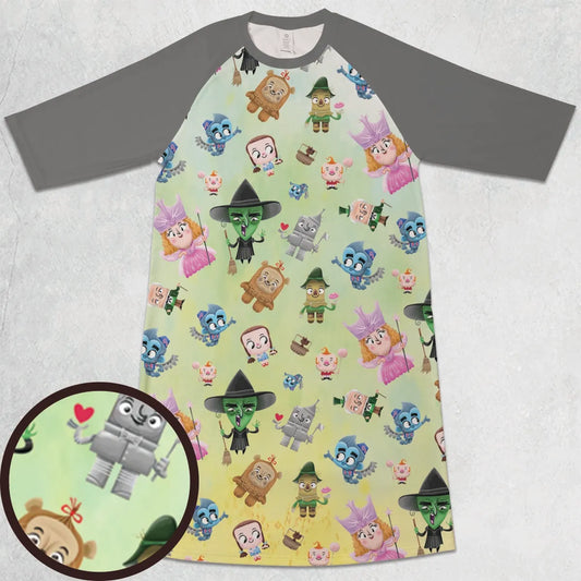 3/4 Sleeve Raglan Dress - VAHDHECR