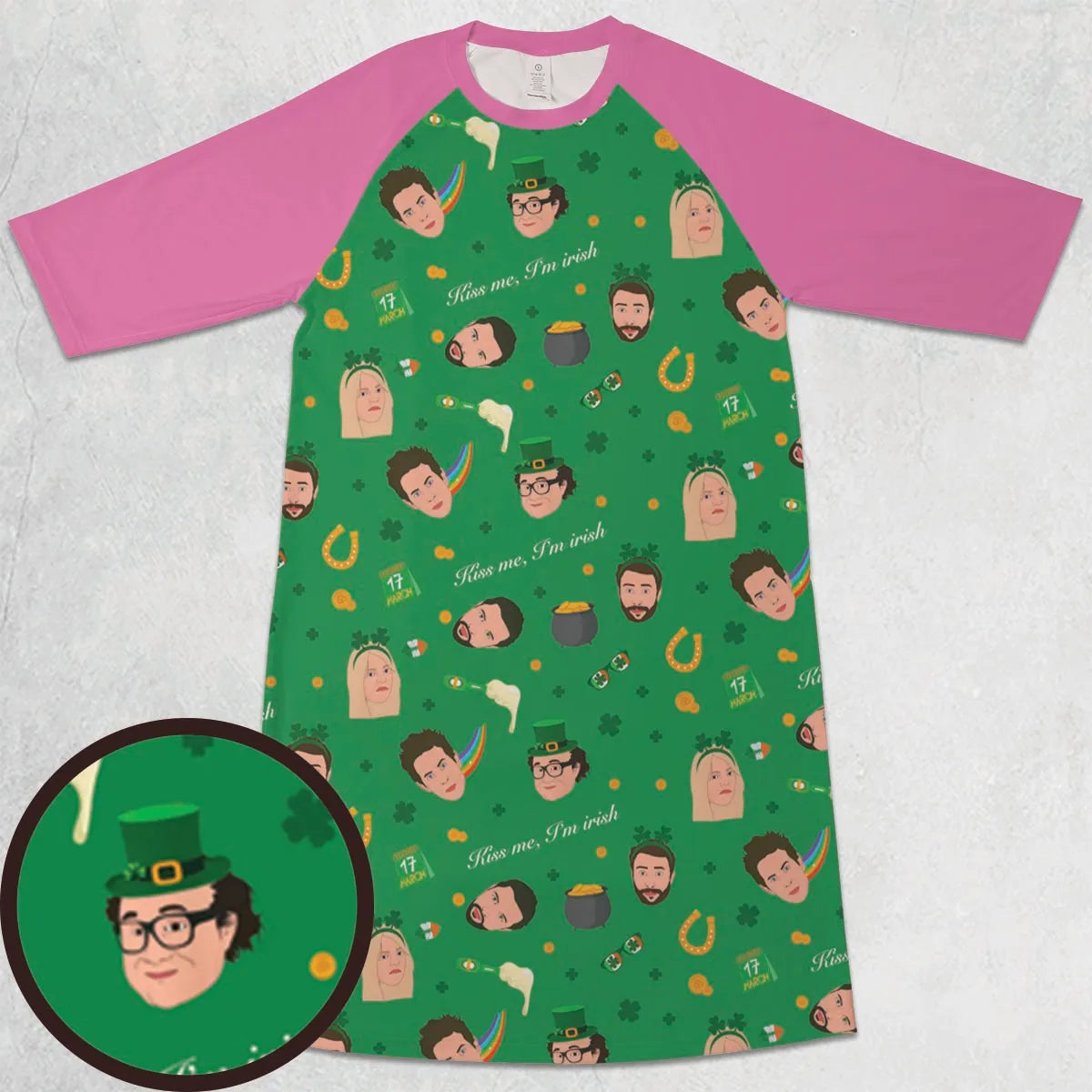 3/4 Sleeve Raglan Dress - U9MZ3C2T