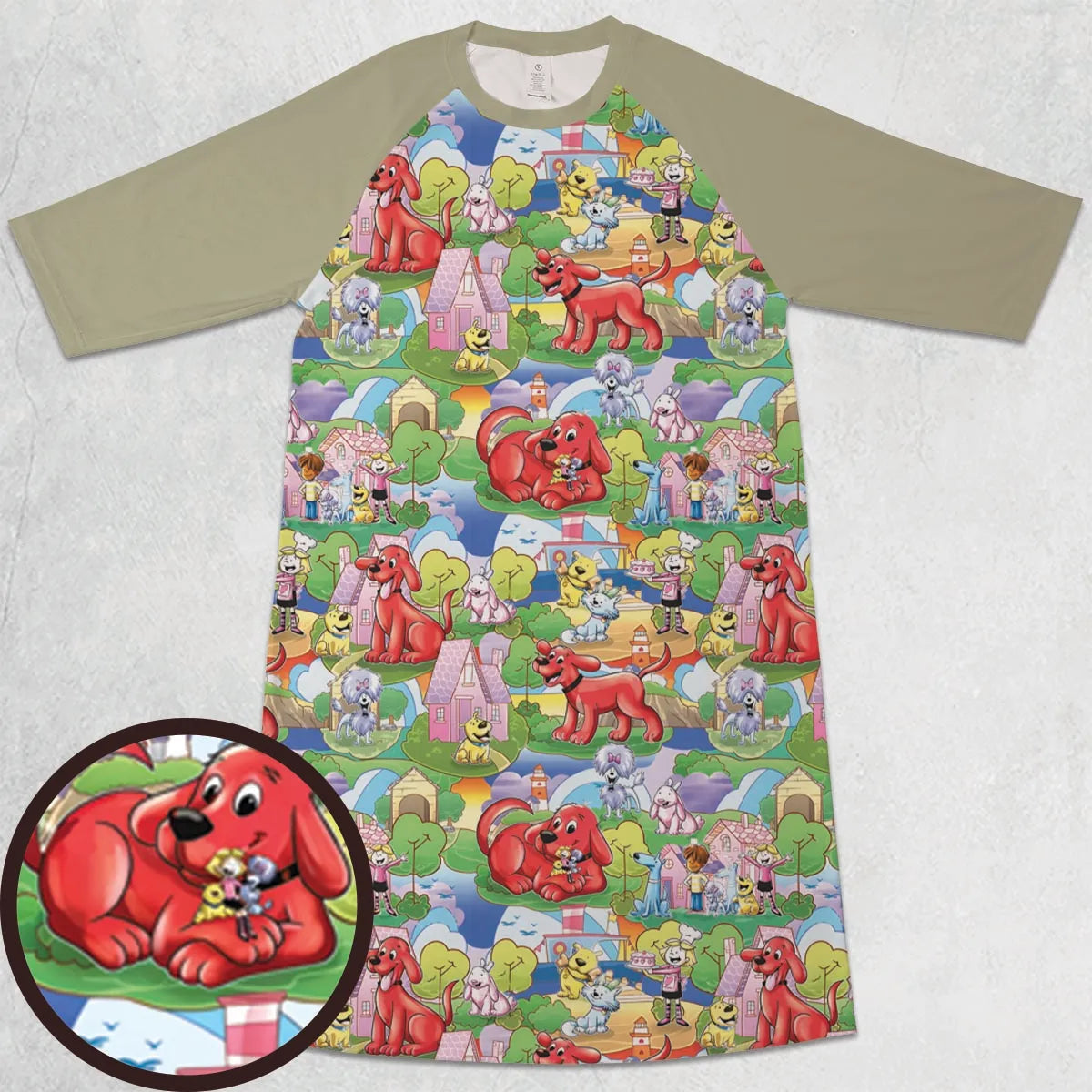 3/4 Sleeve Raglan Dress - YXSYUNJ4
