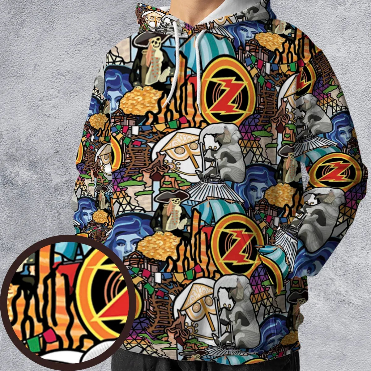 All-over Print Hoodie - 278B38CF