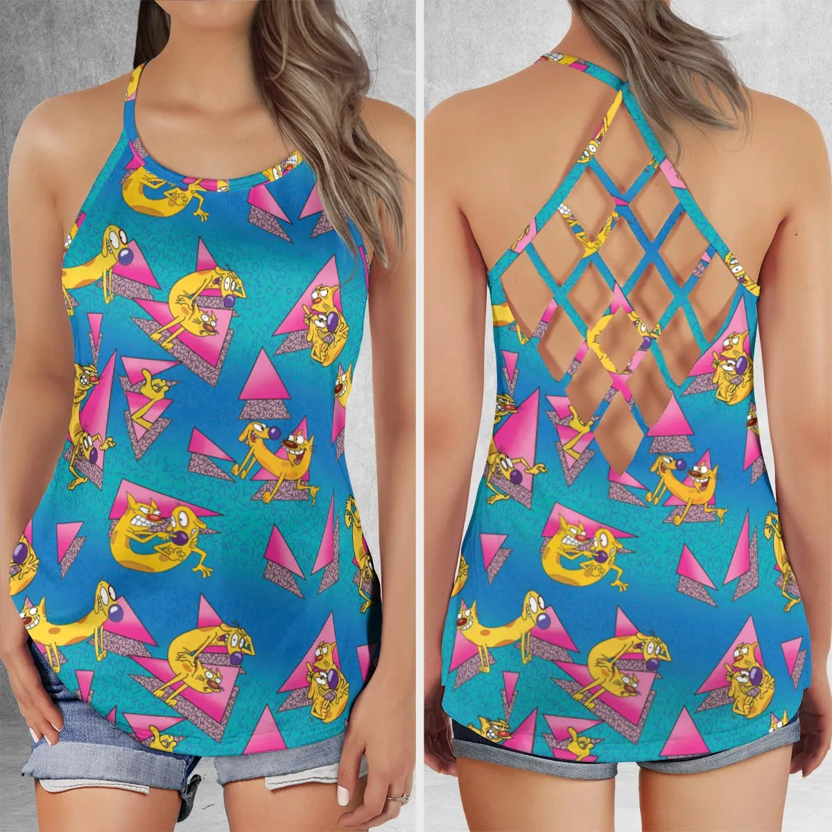 Criss Cross Tank Top - VWV9UXDB