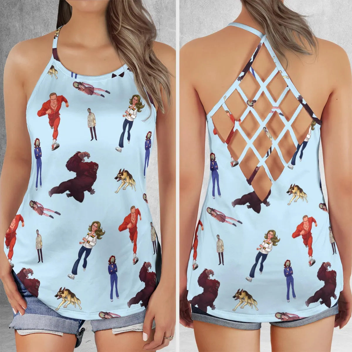 Criss Cross Tank Top - CEJ31K22