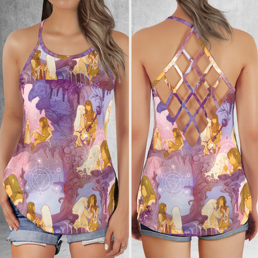 Criss Cross Tank Top - DX39V622 -  - 1