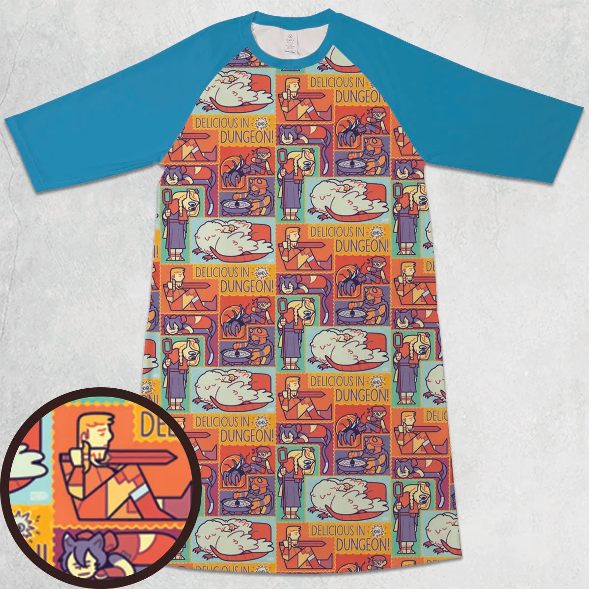 3/4 Sleeve Raglan Dress - 9X43HC9Q