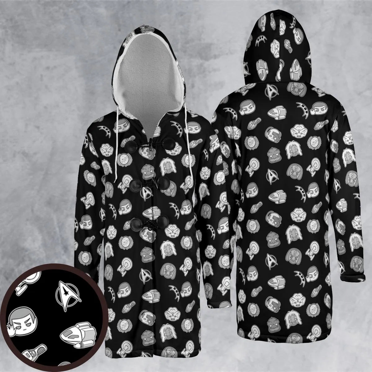 Hooded Cloak Coat - 43ANDJTE