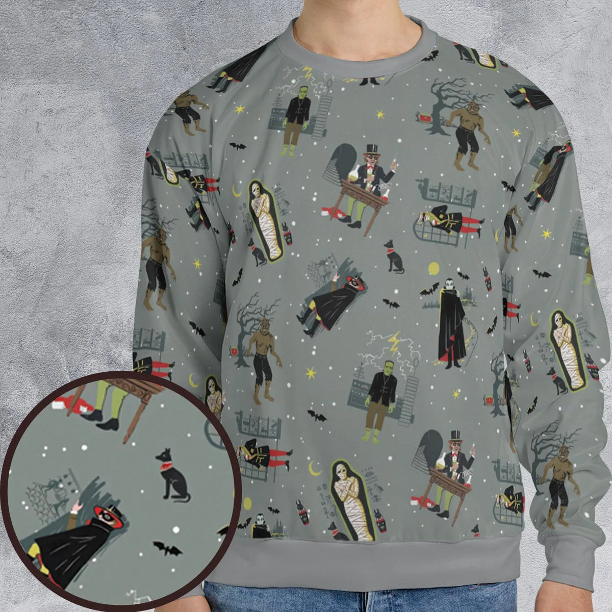 All-over Print Sweatshirt - L5L7ZKS8