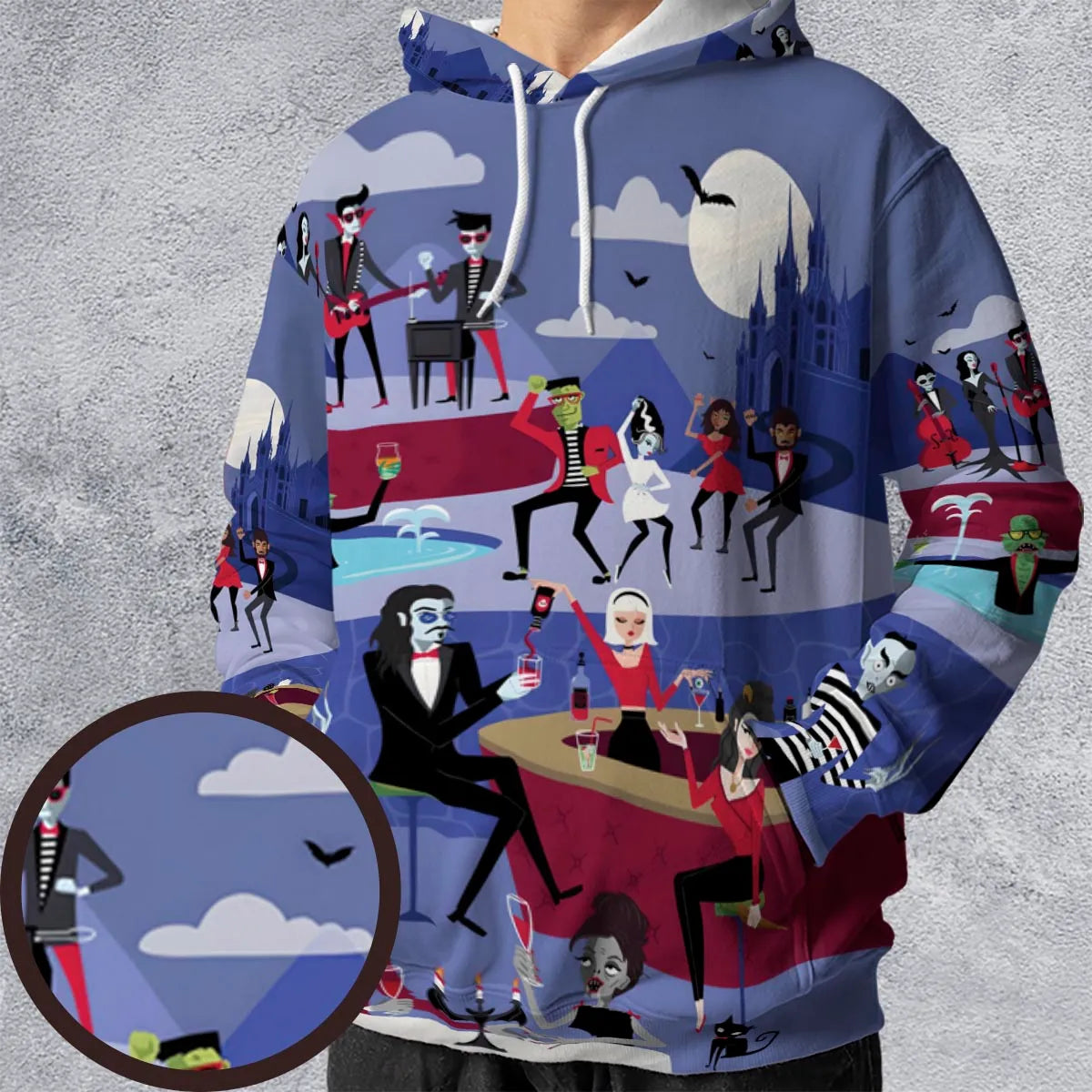 All-over Print Hoodie - K3MUEUQE