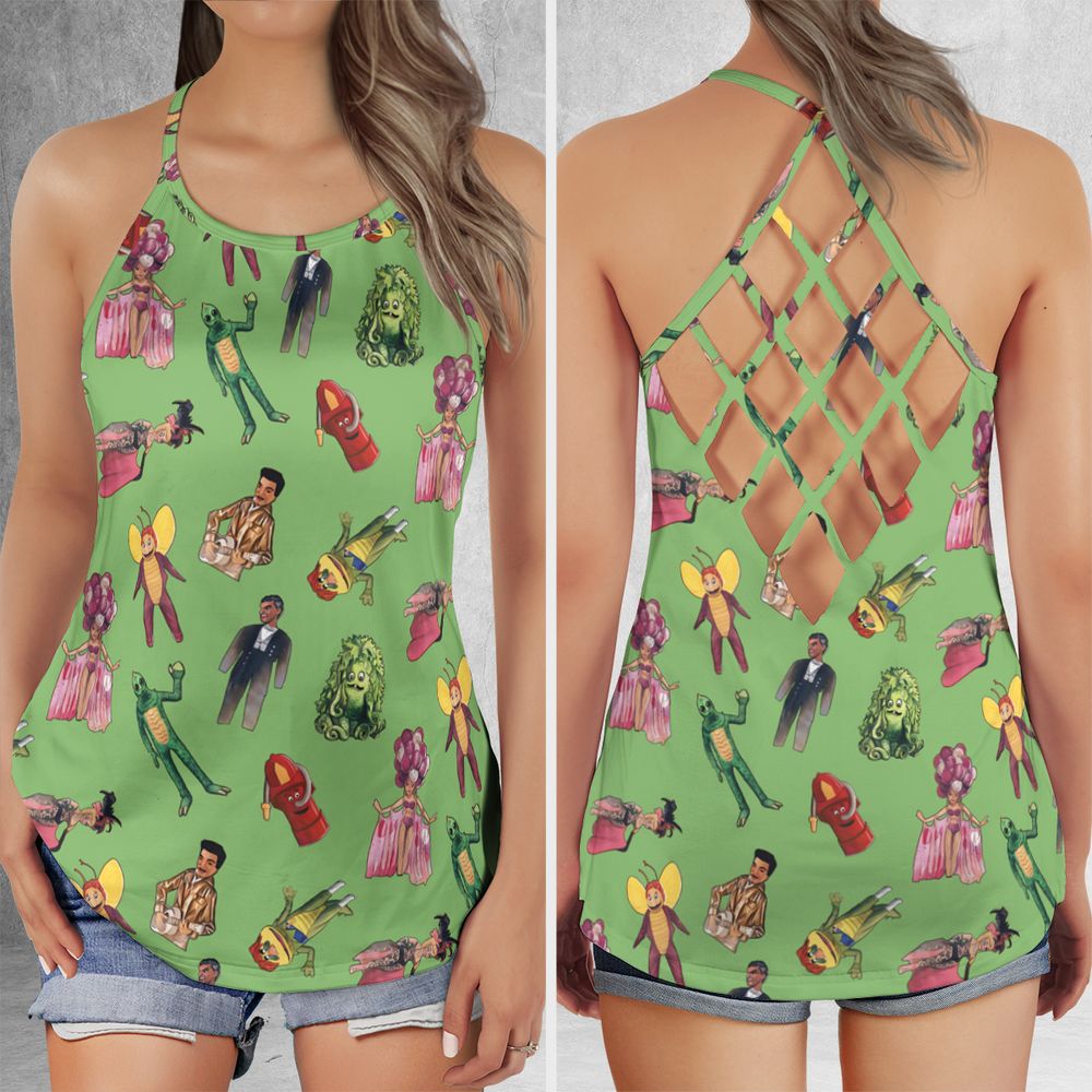 Criss Cross Tank Top - CX9GU9RU -  - 1