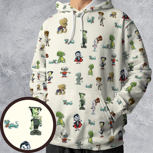 All-over Print Hoodie - 9112HFRJ