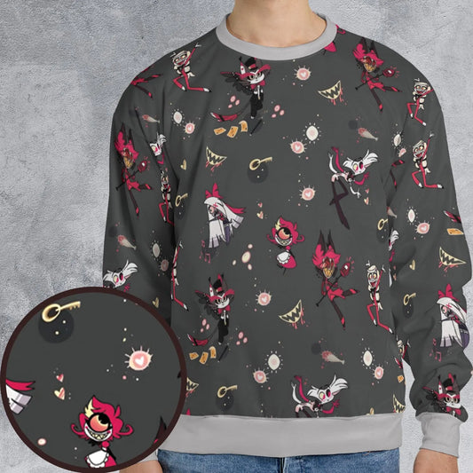 All-over Print Sweatshirt - 5HUJPQKD