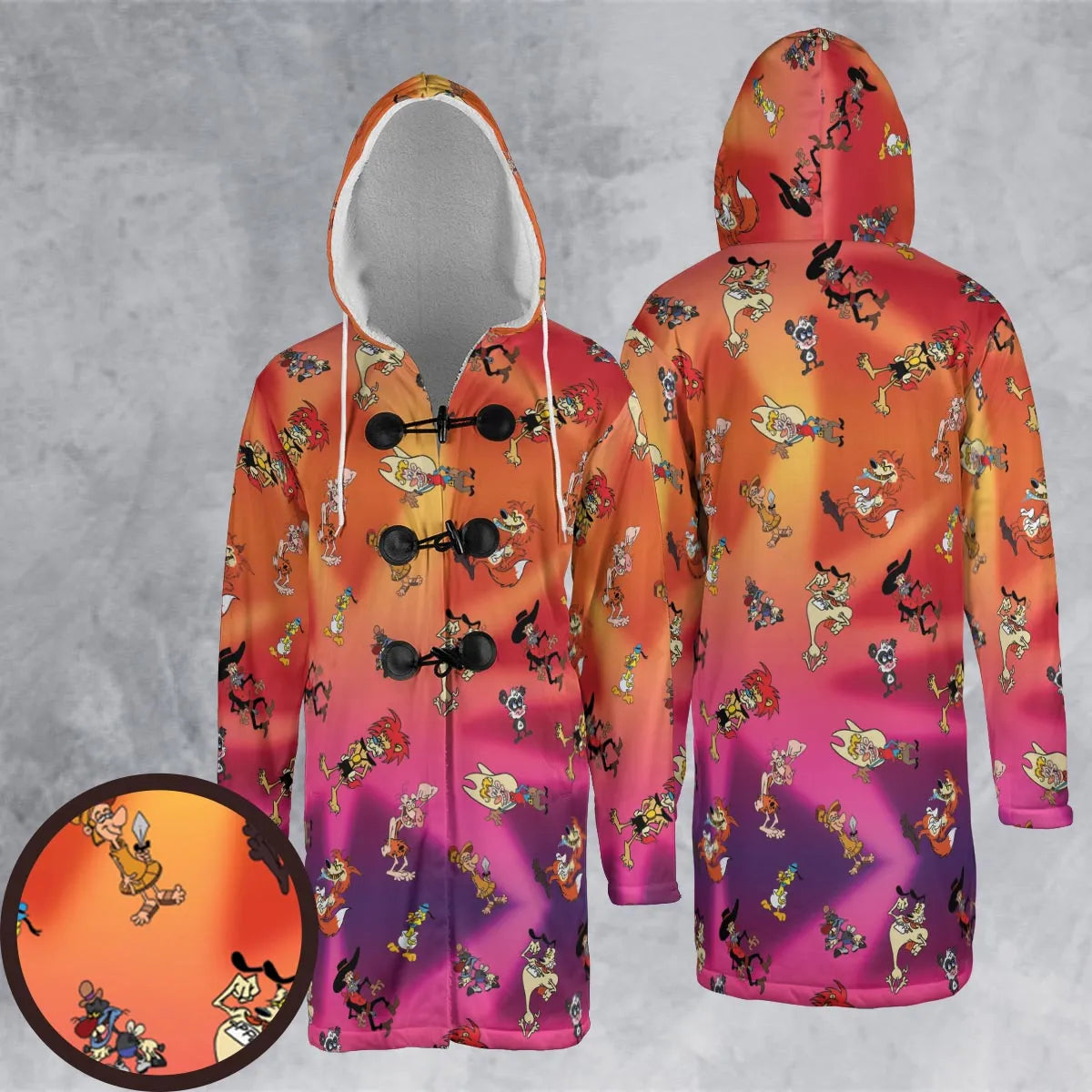 Hooded Cloak Coat - 43BKXTUX