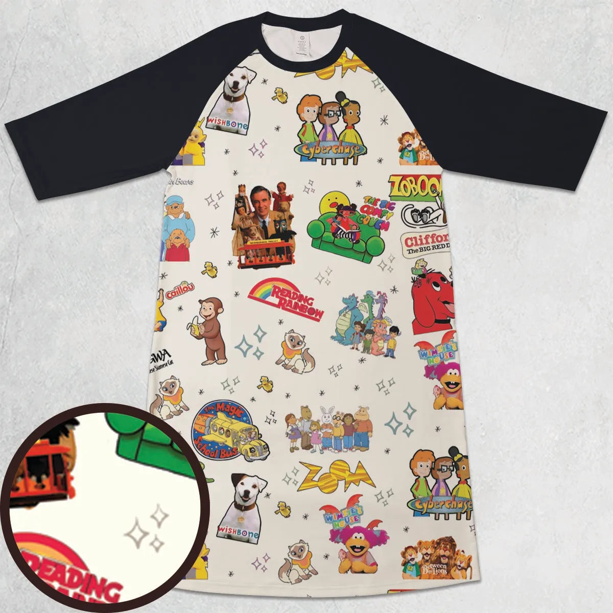 3/4 Sleeve Raglan Dress - UP4B34S7