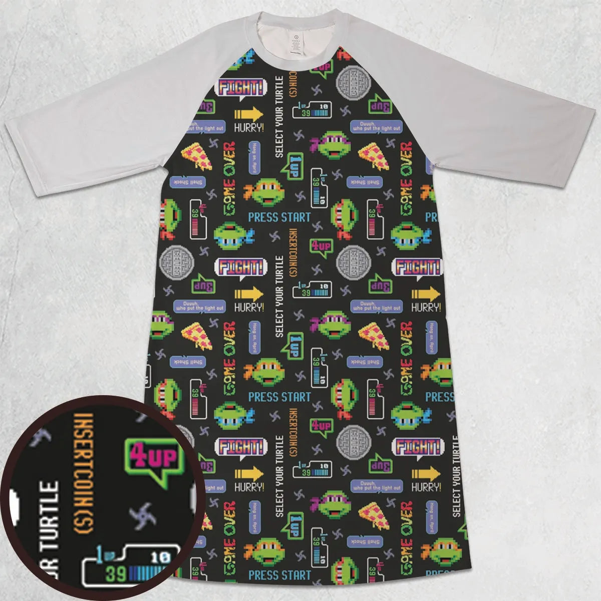 3/4 Sleeve Raglan Dress - YK4B58TA