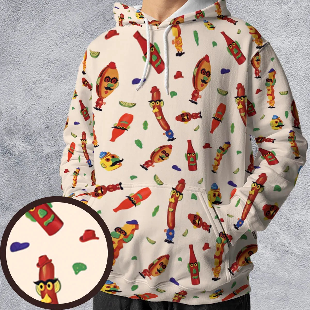 All-over Print Hoodie - ERPX7JNK