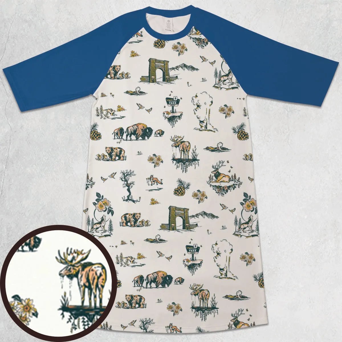 3/4 Sleeve Raglan Dress - 36BLSRMU