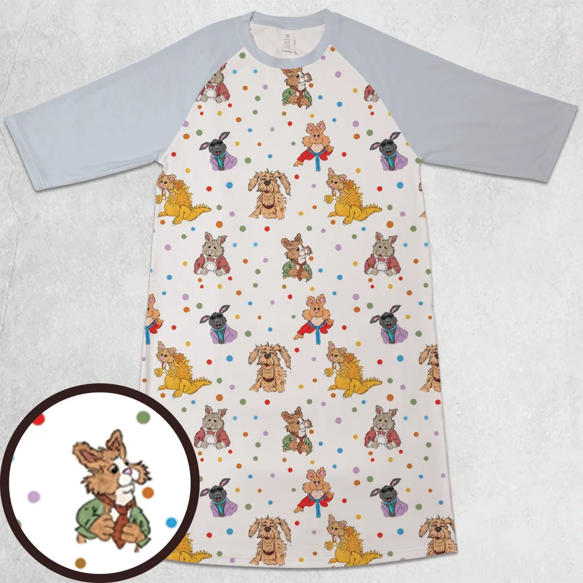 3/4 Sleeve Raglan Dress - QMZE4DQU