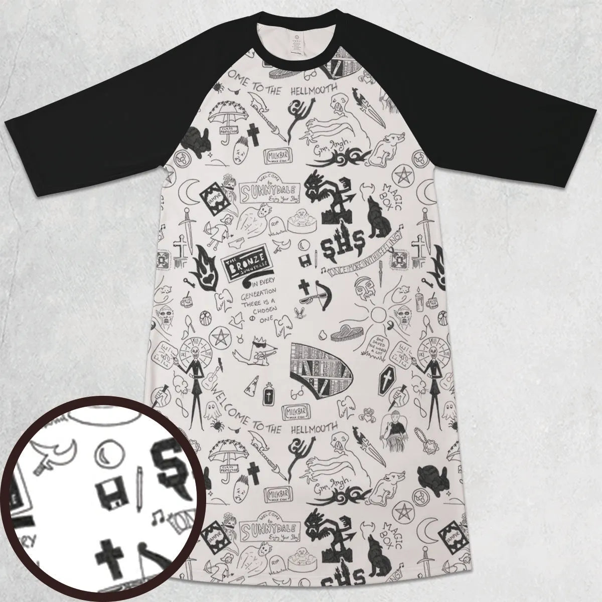 3/4 Sleeve Raglan Dress - 28WRDPZC