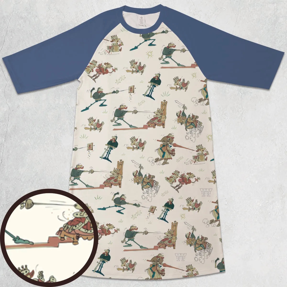 3/4 Sleeve Raglan Dress - ZJNEN3ZM