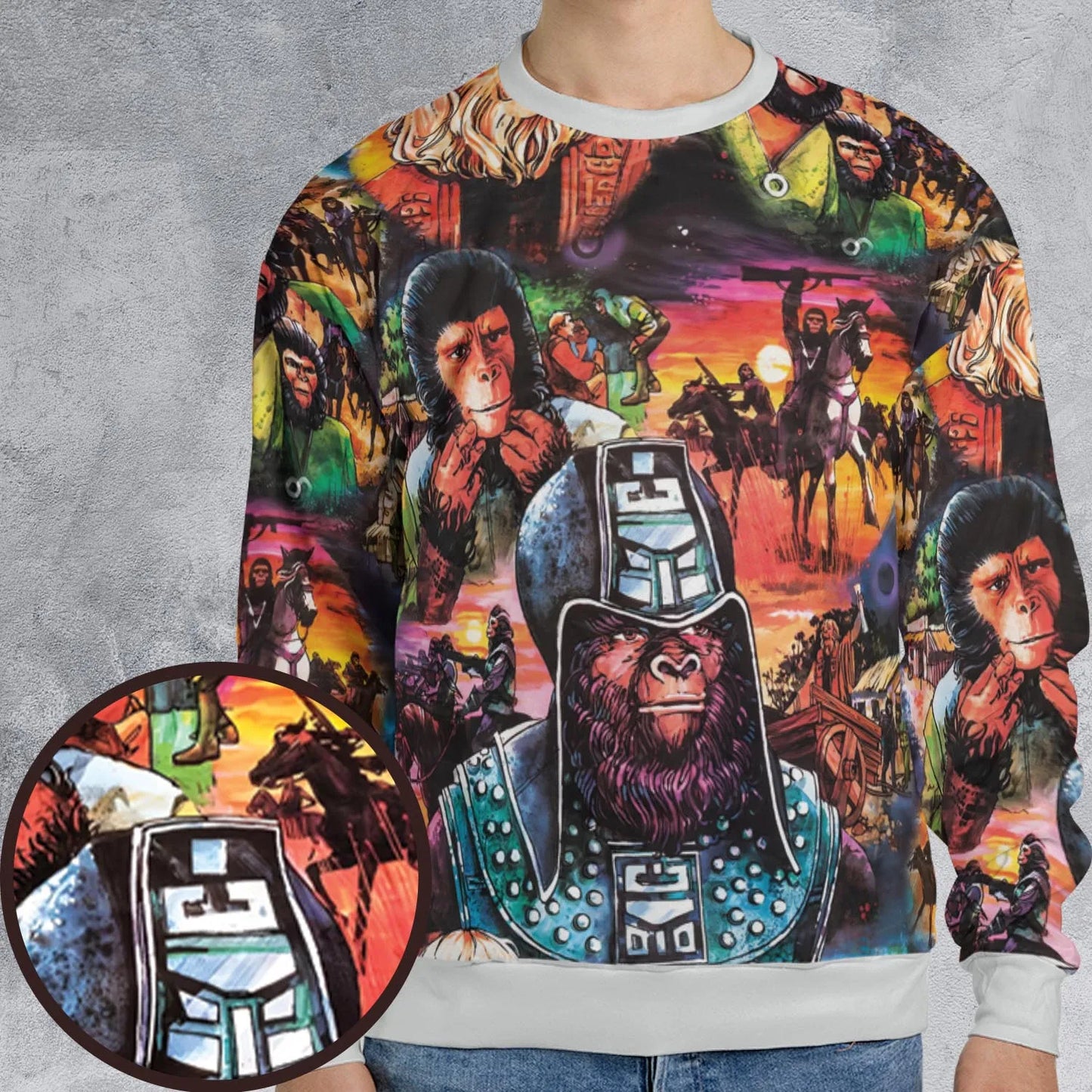 All-over Print Sweatshirt - QWBNS9GR