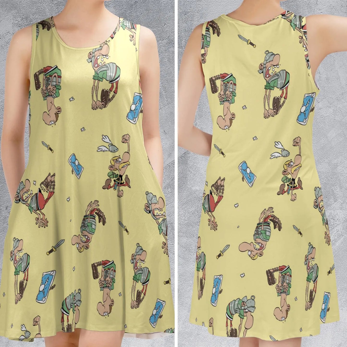 Sleeveless Dress - PQTDPUEW
