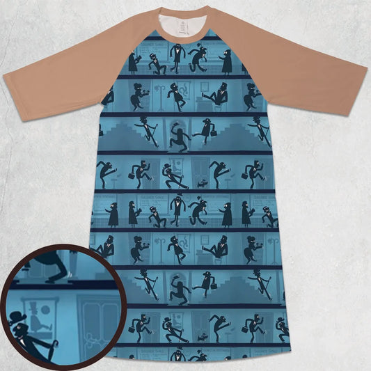 3/4 Sleeve Raglan Dress - VDN2BS4F