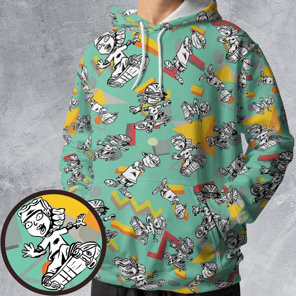 All-over Print Hoodie - 87RBU272 -  - 1