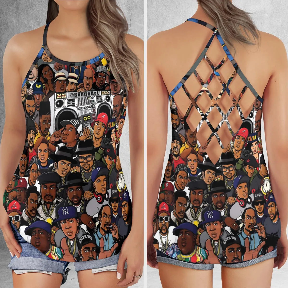 Criss Cross Tank Top - X4CMSX6W