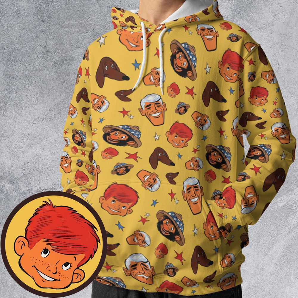 All-over Print Hoodie - 7ZZR94XJ -  - 1
