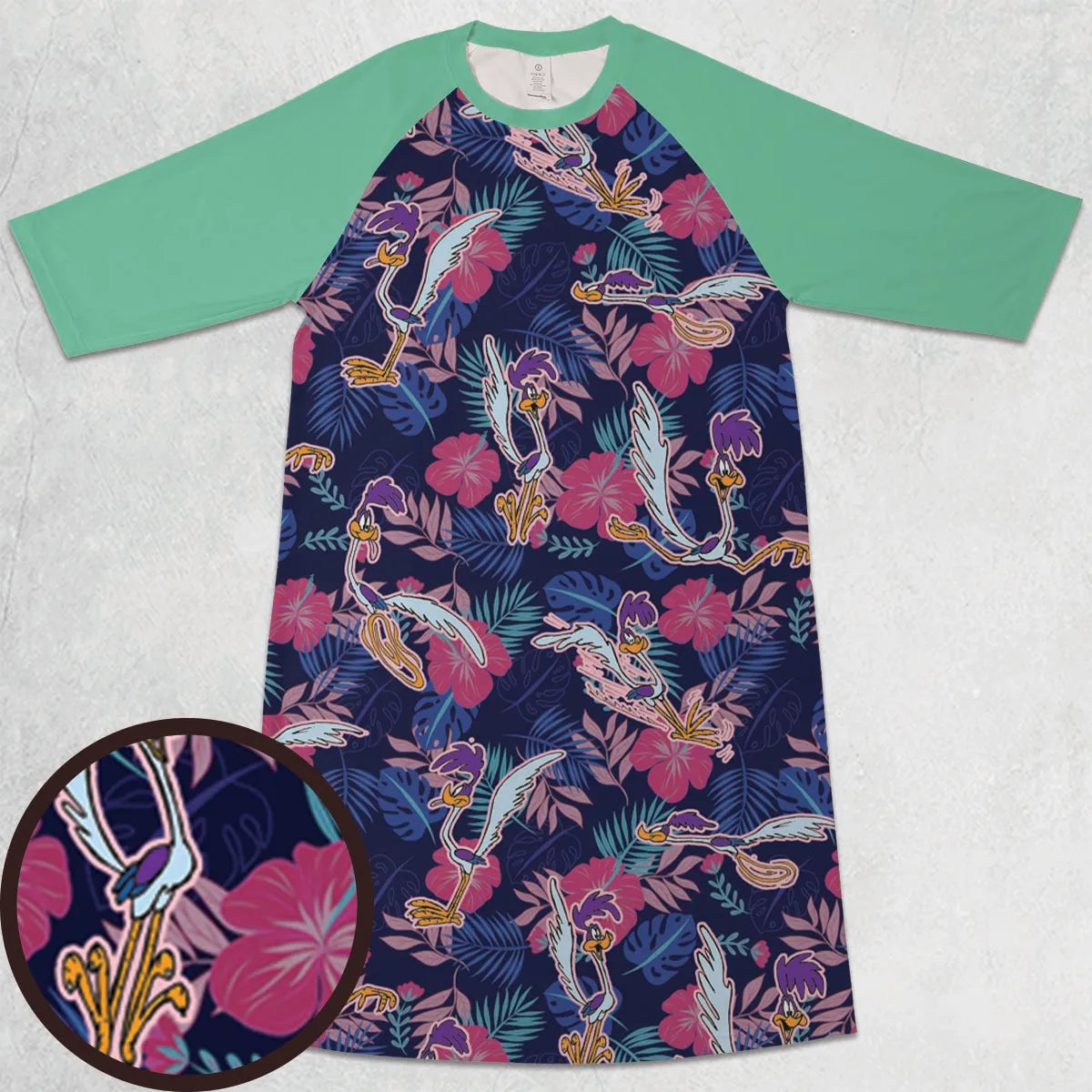 3/4 Sleeve Raglan Dress - 2ZK681FR