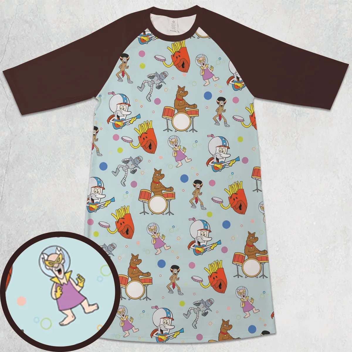 3/4 Sleeve Raglan Dress - DERVMPTU