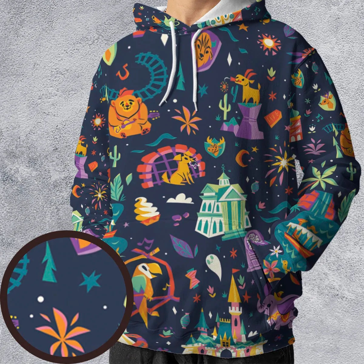 All-over Print Hoodie - B54P877X