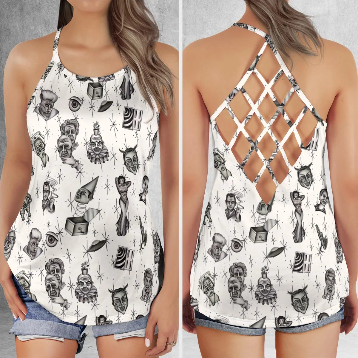 Criss Cross Tank Top - ZEH4FUL4