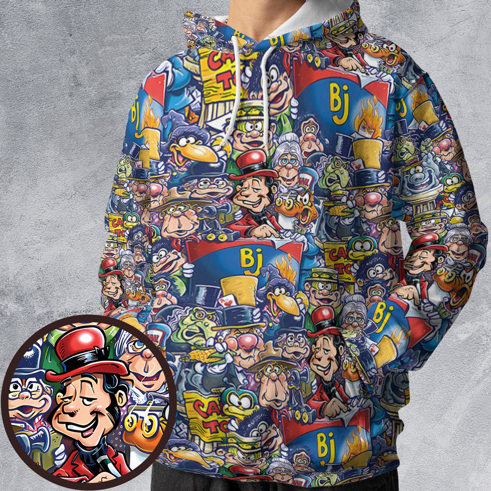 All-over Print Hoodie - E1MQ935B -  - 1