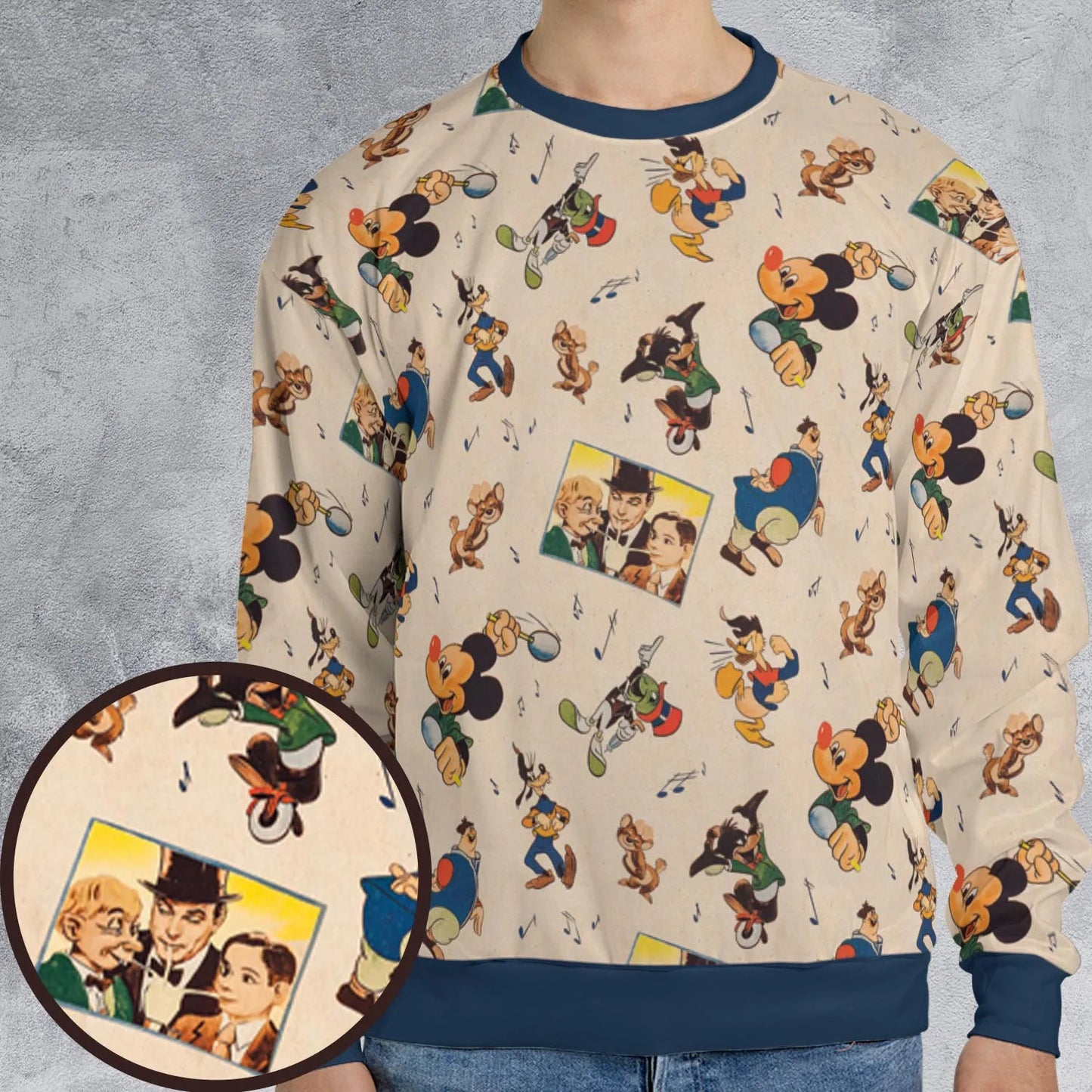 All-over Print Sweatshirt - KJWRTCJS