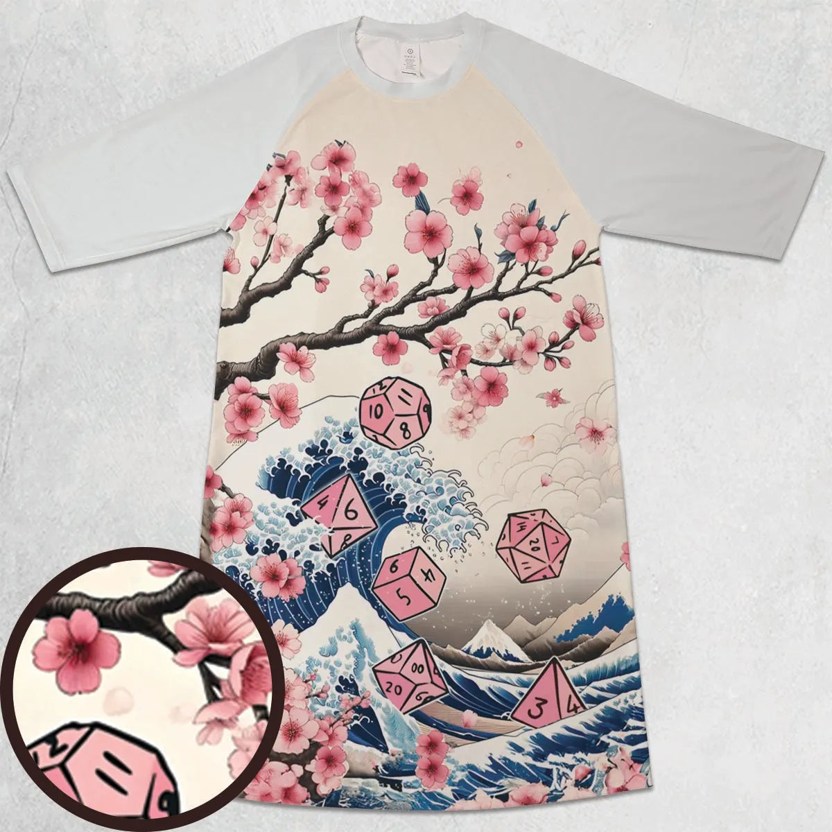 3/4 Sleeve Raglan Dress - U1FYMRLA