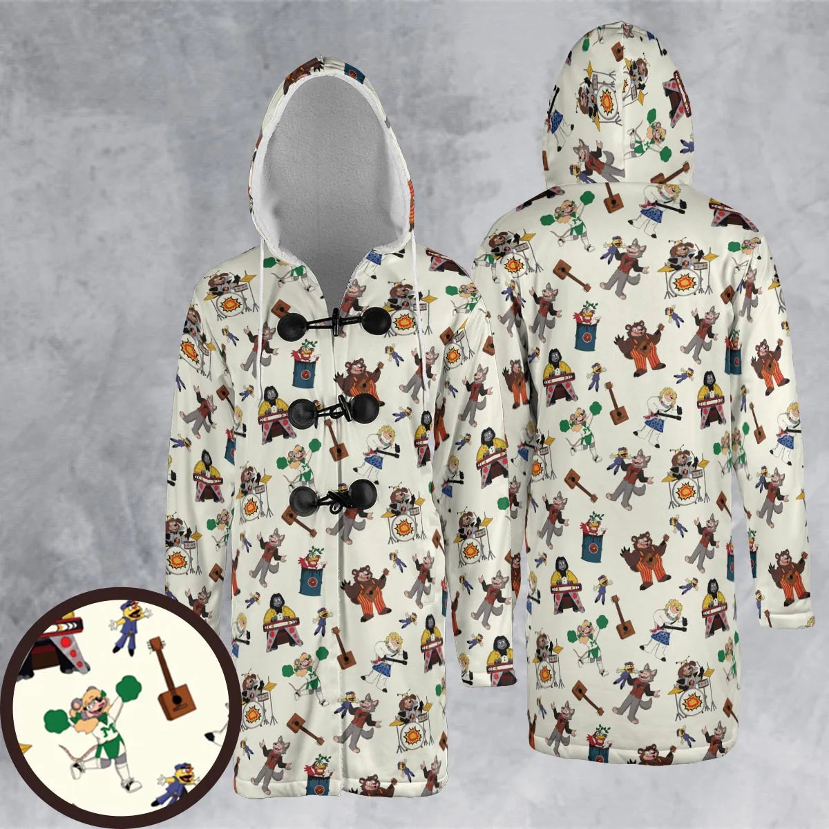 Hooded Cloak Coat - 574DG1JN