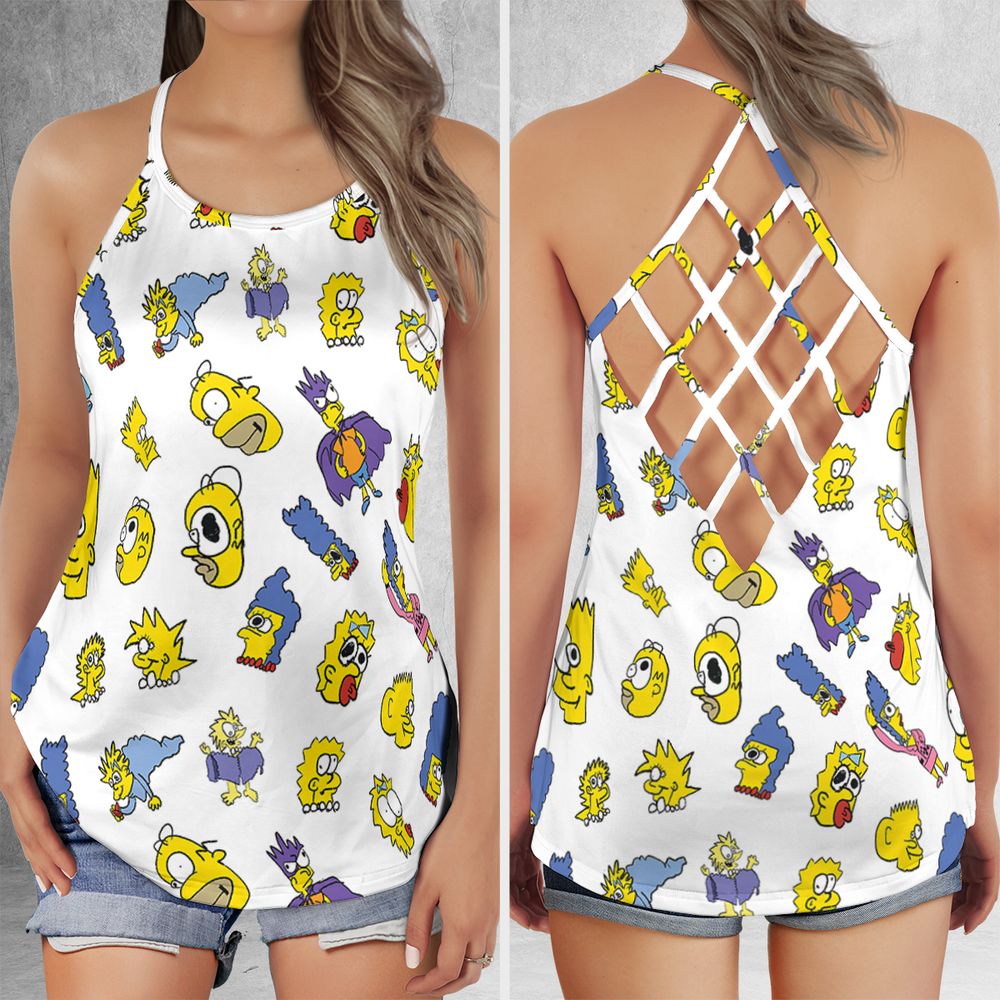 Criss Cross Tank Top - 9SRWCNPK -  - 1
