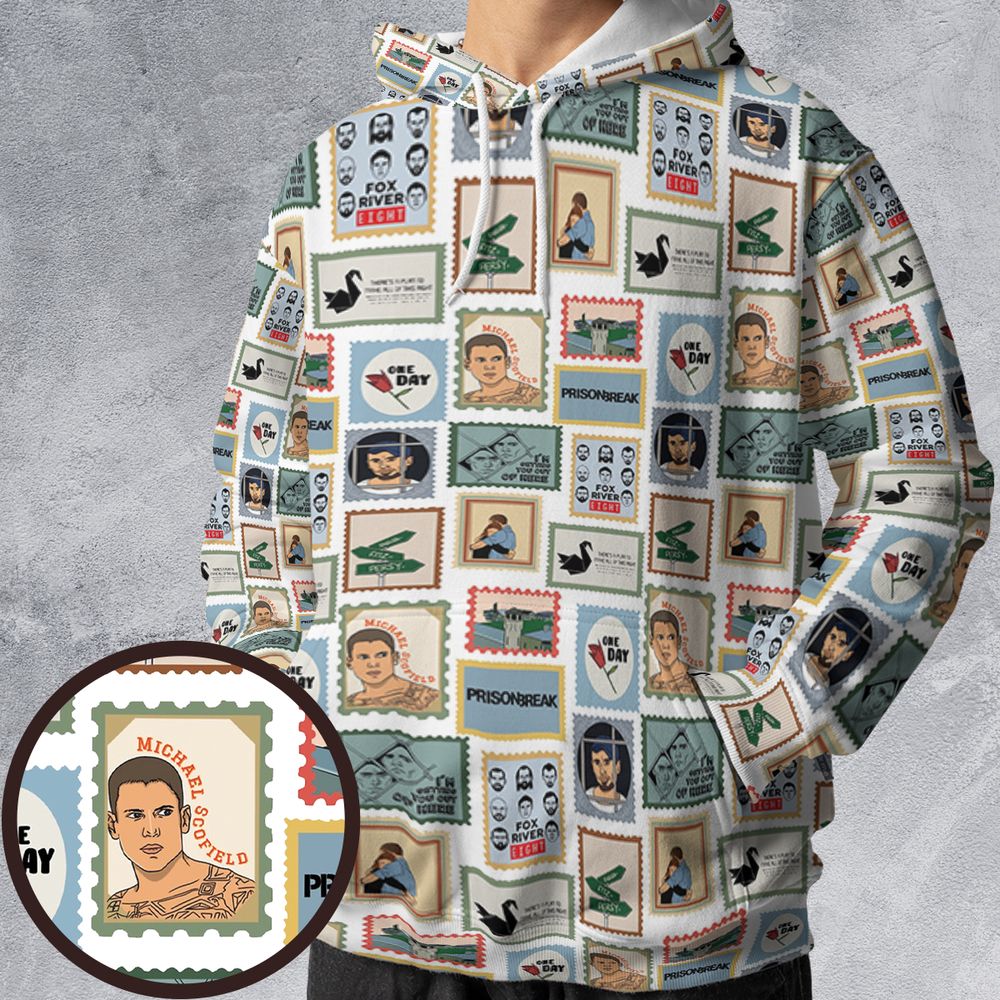 All-over Print Hoodie - 5GSD8PET -  - 1
