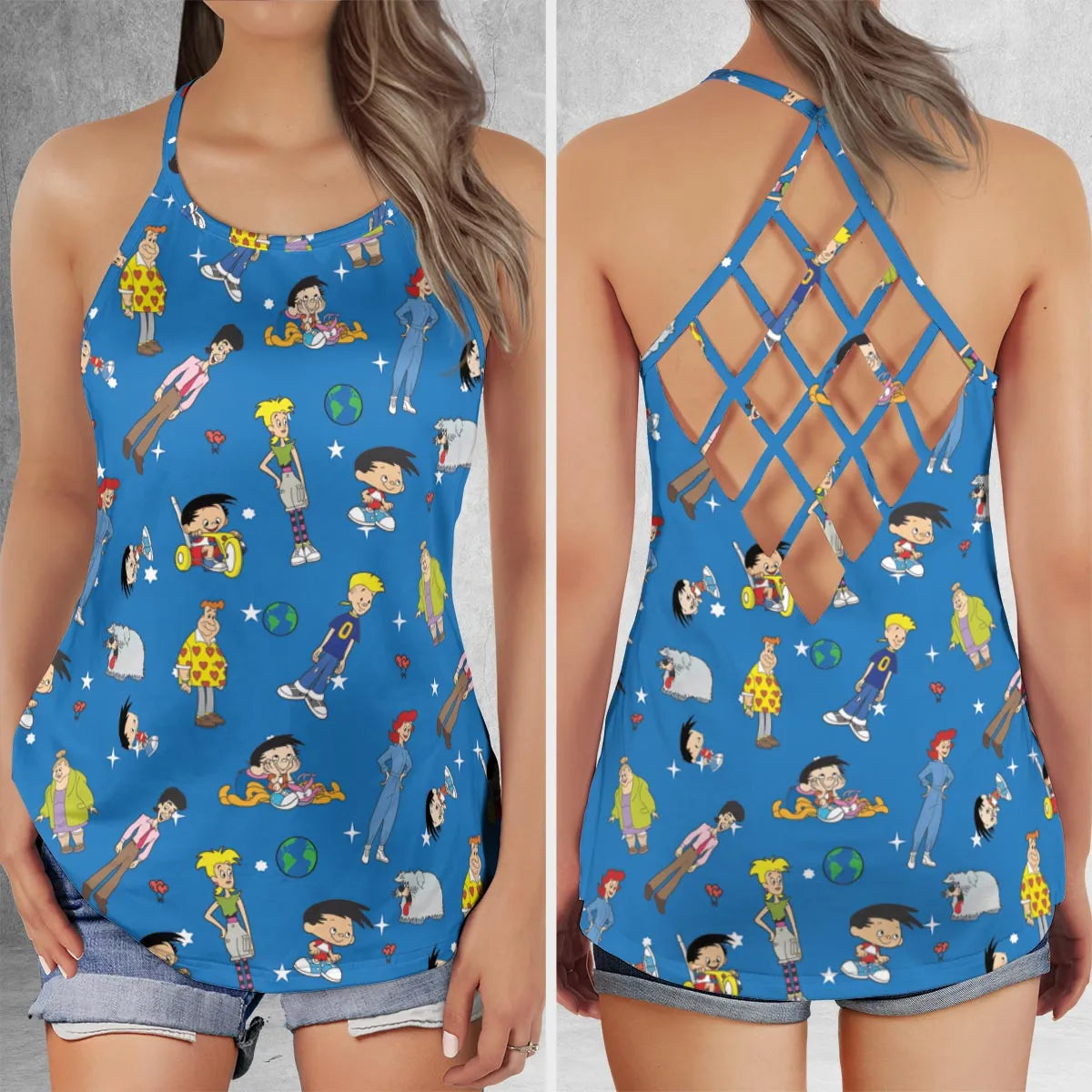 Criss Cross Tank Top - XQHFA9F4