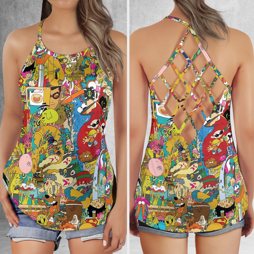 Criss Cross Tank Top - NT3YE5CQ -  - 1