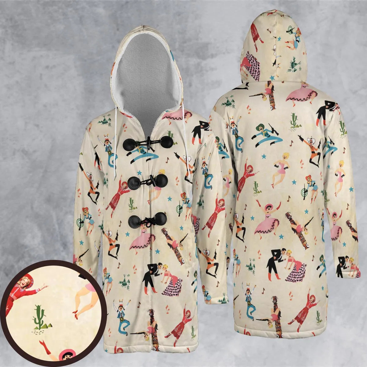 Hooded Cloak Coat - NJYJT4ZS