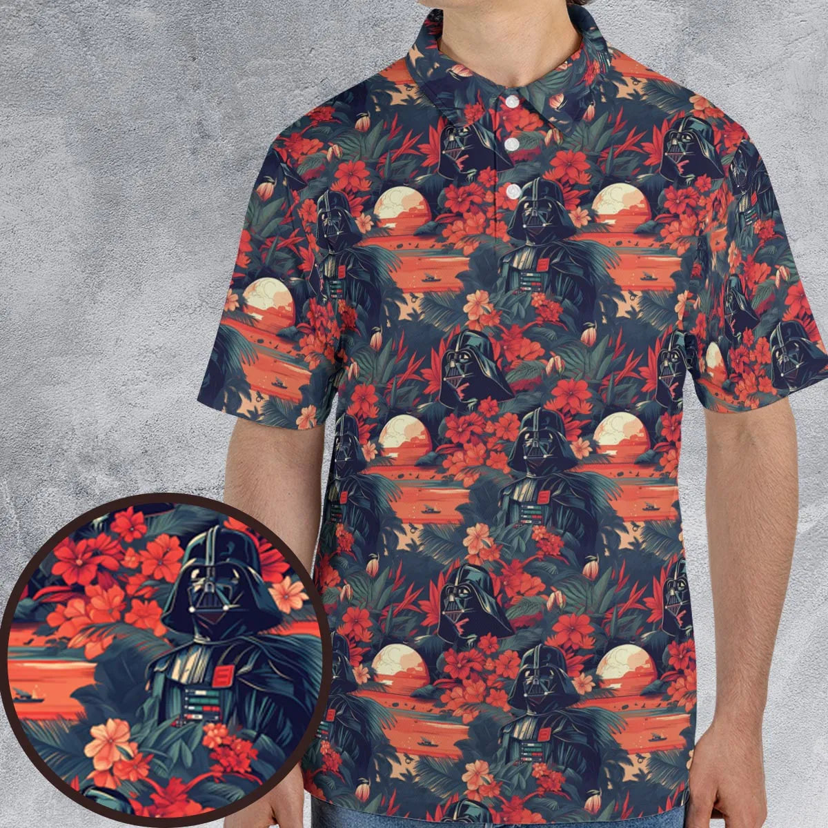 AOP Men/Women Polo Shirt - NE44LN7N