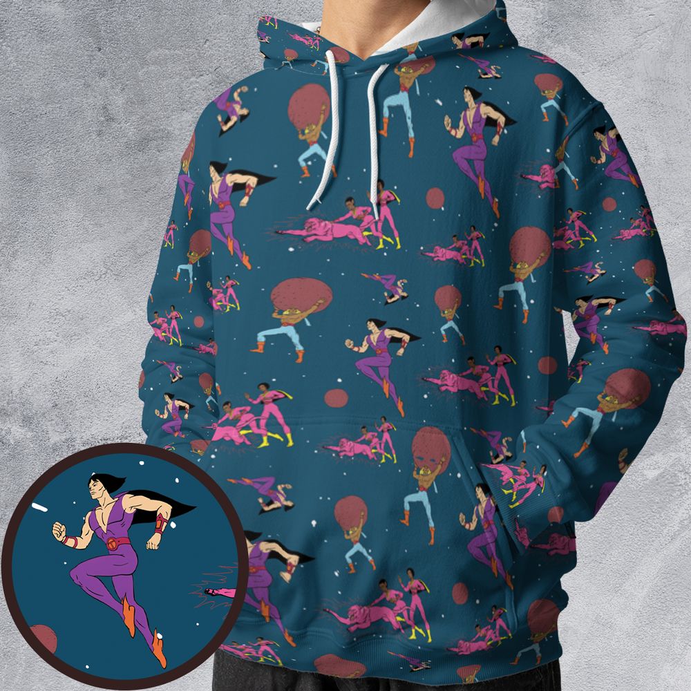 All-over Print Hoodie - 5JENQ5YU -  - 1