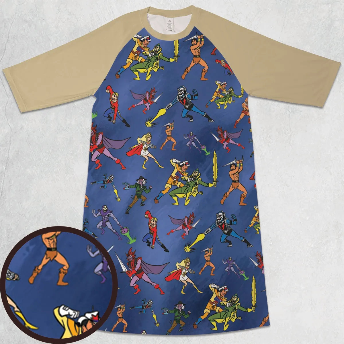 3/4 Sleeve Raglan Dress - YMX9BRAK